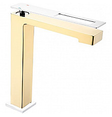 Смеситель для раковины Boheme Q 142-GCR Золото Хром