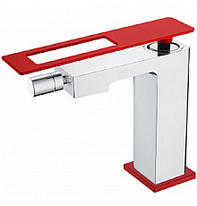 Смеситель для биде Boheme Q 146-CRR Хром Красный