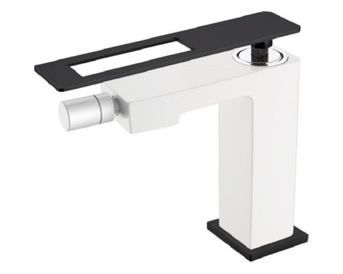 Заказать Смеситель для биде Boheme Q 146-WB Белый Черный в магазине сантехники Santeh-Crystal.ru