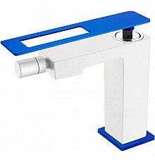 Смеситель для биде Boheme Q 146-WUW Белый Синий