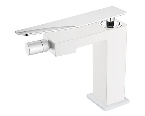 Купить Смеситель для биде Boheme Q 146-WCR.2 Белый Хром в магазине сантехники Santeh-Crystal.ru