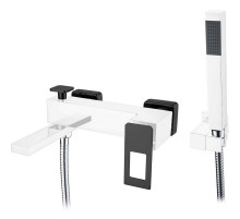 Смеситель для ванны Boheme Q 143-CRB Хром Черный