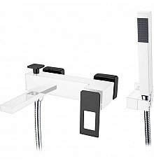 Смеситель для ванны Boheme Q 143-CRB Хром Черный