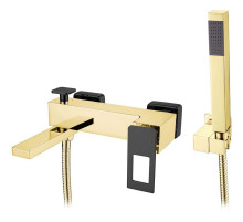 Смеситель для ванны Boheme Q 143-GB Золото Черный