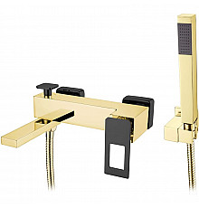 Смеситель для ванны Boheme Q 143-GB Золото Черный