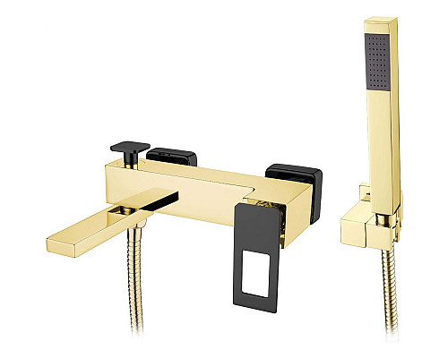 Заказать Смеситель для ванны Boheme Q 143-GB Золото Черный в магазине сантехники Santeh-Crystal.ru