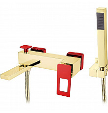 Смеситель для ванны Boheme Q 143-GR Золото Красный