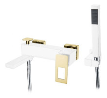 Смеситель для ванны Boheme Q 143-WG Белый Золото