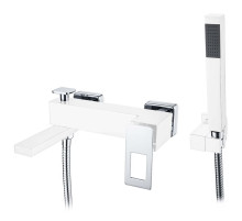 Смеситель для ванны Boheme Q 143-WCR Белый Хром