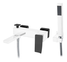 Смеситель для ванны Boheme Q 143-CRB.2 Хром Черный