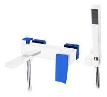 Смеситель для ванны Boheme Q 143-CRUV.2 Хром Синий