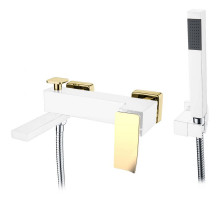 Смеситель для ванны Boheme Q 143-WG.2 Белый Золото