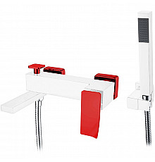 Смеситель для ванны Boheme Q 143-WR.2 Белый Красный