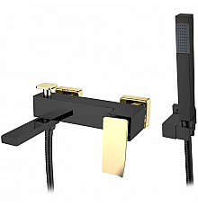 Смеситель для ванны Boheme Q 143-BG.2 Черный Золото