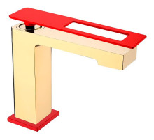 Смеситель для раковины Boheme Q 141-GR Золото Красный