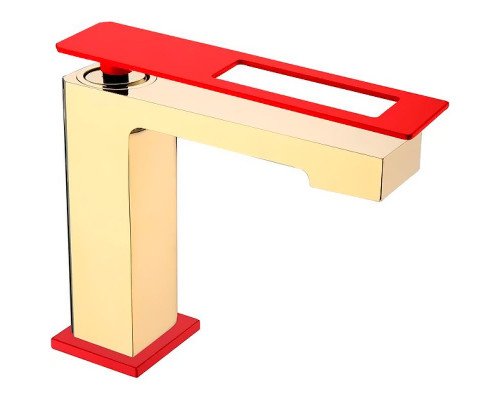 Заказать Смеситель для раковины Boheme Q 141-GR Золото Красный в магазине сантехники Santeh-Crystal.ru