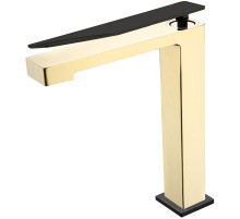 Смеситель для раковины Boheme Q 142-GB.2 Золото Черный