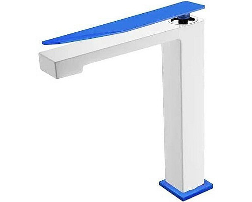 Заказать Смеситель для раковины Boheme Q 142-WUW.2 Белый Синий в магазине сантехники Santeh-Crystal.ru