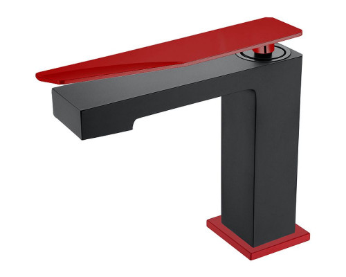 Купить Смеситель для раковины Boheme Q 141-BR.2 Черный Красный в магазине сантехники Santeh-Crystal.ru