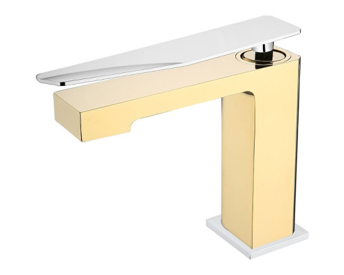 Купить Смеситель для раковины Boheme Q 141-GCR.2 Золото Хром в магазине сантехники Santeh-Crystal.ru