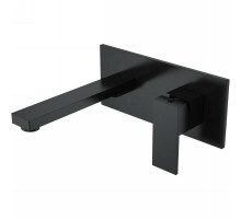 Смеситель для раковины Boheme Qubic 475-B Черный матовый