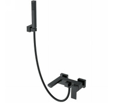 Смеситель для ванны Boheme Qubic 473-B Черный матовый