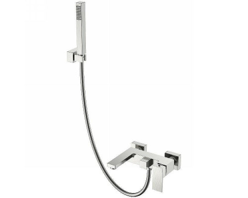 Смеситель для ванны Boheme Qubic 473-NB Никель брашированный