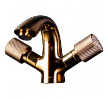 Смеситель для раковины Boheme Royal Cristal 291-Royal/CRST Золото