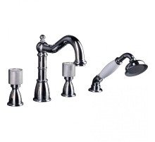 Смеситель на борт ванны Boheme Royal Cristal 396-Royal/CRST Хром