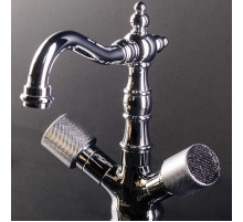 Смеситель для раковины Boheme Royal Cristal 272-Royal/CRSTblack Хром