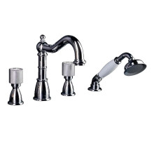 Смеситель на борт ванны Boheme Royal Cristal 396-Royal Хром