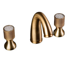 Смеситель для раковины Boheme Royal Cristal 317-Royal Бронза