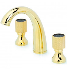 Смеситель для раковины Boheme Royal Cristal 297-Royal/CRST-black Золото