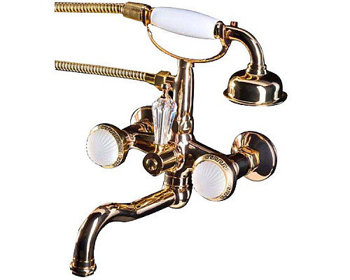 Приобрести Смеситель для ванны Boheme Satine 293-ST Золото в магазине сантехники Santeh-Crystal.ru