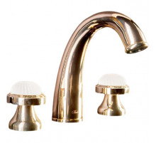 Смеситель для раковины Boheme Satine 297-ST Золото