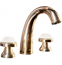 Смеситель для раковины Boheme Satine 297-ST Золото