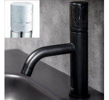 Смеситель для раковины Boheme Stick 121-B-MR-W Черный Белый