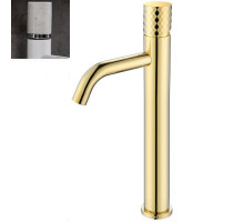 Смеситель для раковины Boheme Stick 122-G-MR-WHITE Золото Белый