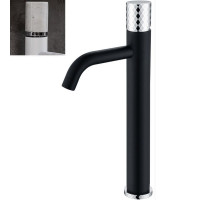 Смеситель для раковины Boheme Stick 122-B-MR-W Черный Белый