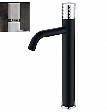 Смеситель для раковины Boheme Stick 122-B-MR-W Черный Белый