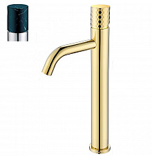 Смеситель для раковины Boheme Stick 122-G-MR-BLACK Золото Черный