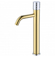 Смеситель для раковины Boheme Stick 122-GCR Золото Хром