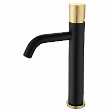 Смеситель для раковины Boheme Stick 122-BG.2 Черный Золото