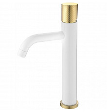 Смеситель для раковины Boheme Stick 122-WG.2 Белый Золото