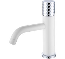 Смеситель для раковины Boheme Stick 121-WCR Белый Хром
