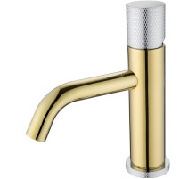 Смеситель для раковины Boheme Stick 121-GCR.2 Золото Хром