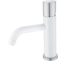 Смеситель для раковины Boheme Stick 121-WCR.2 Белый Хром