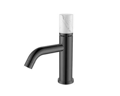 Смеситель для раковины Boheme Stick 121-SGM-MR-W цвет Оружейная сталь глянцевая