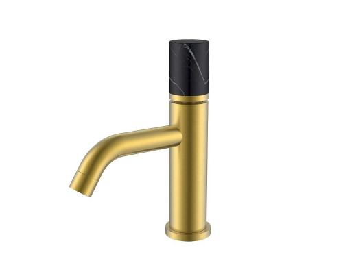 Смеситель для раковины Boheme Stick 121-MG-MR-B цвет Золото матовое
