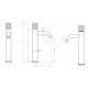 Смеситель для раковины Boheme Stick 122-CB цвет Брашированная медь